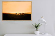 Load image into Gallery viewer, Wildebeest in silhouette
