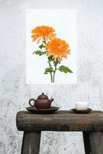 Load image into Gallery viewer, Orange Dahlia in portrait
