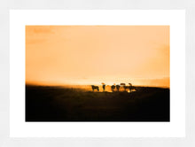 Load image into Gallery viewer, Wildebeest in silhouette
